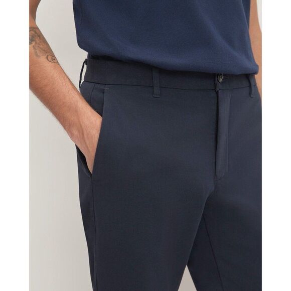 Everlane Performance Chino Slim Fit Pant Men 32 x 30 Uniform Navy Blue NWOT - Picture 3 of 13